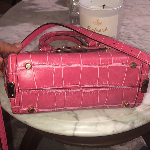 RARE LIMITED Sample Coach Pink Croc Leather Swagger Crossbody - Picture 15 of 15